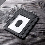 Cartera Delgada RFID Bloqueo Minimalista Titular de la Tarjeta para Crédito Tarjetero Carteras de Cuero Regalo Hombres Mujeres Slim Wallet RFID Blocking Minimalist Credit Card Holder Leather Wallets