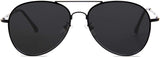 Sojos Gafas De Sol Aviador Clásico Unisex Marco Metal Lente Espejo Doble Puente SJ1030