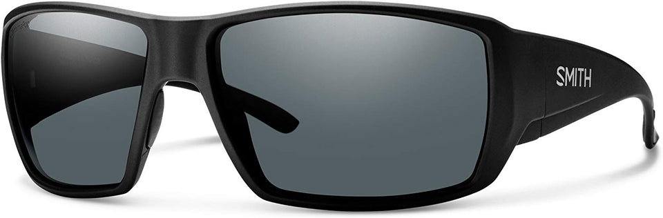 Smith Guides Choice - anteojos de Sol polarizadas de Vidrio Chapado en Cromo, Color Negro Mate