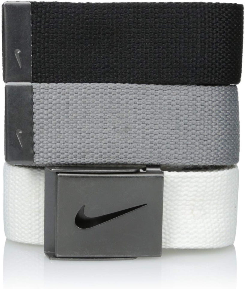Nike - Cinturón de golf para hombre (3 unidades)