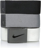 Nike - Cinturón de golf para hombre (3 unidades)