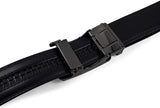 SIGLO® Cinturón para Hombres de Piel con Hebilla Automática y Diseño sin Agujeros, Tamaños 30-44