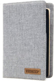 Vedicci Porta Pasaporte para Viaje de Tela. Cartera para pasaporte de viaje. Funda con Compartimentos para Pasaporte, Visa y Tarjetas. Passport Holder. Medidas 9 X 14.cms. Passport Holder.
