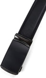 SIGLO® Cinturón para Hombres de Piel con Hebilla Automática y Diseño sin Agujeros, Tamaños 30-44
