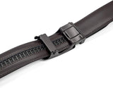 SIGLO® Cinturón para Hombres de Piel con Hebilla Automática y Diseño sin Agujeros, Tamaños 30-44