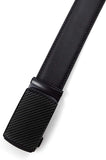 SIGLO® Cinturón para Hombres de Piel con Hebilla Automática y Diseño sin Agujeros, Tamaños 30-44