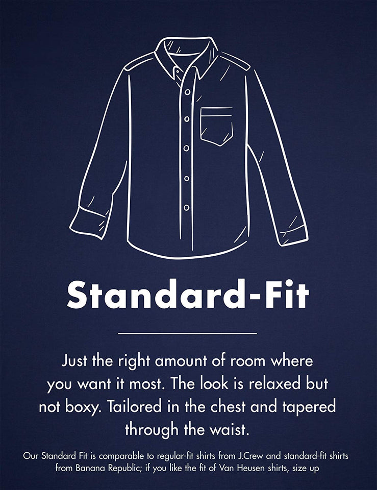 Goodthreads Men's Standard-Fit Long-Sleeve Solid Oxford Shirt