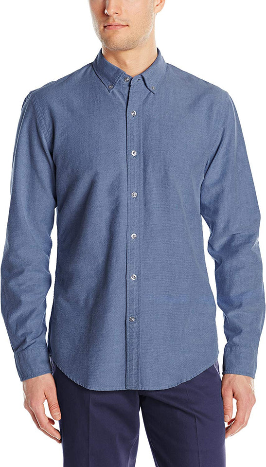 Goodthreads Men's Standard-Fit Long-Sleeve Solid Oxford Shirt